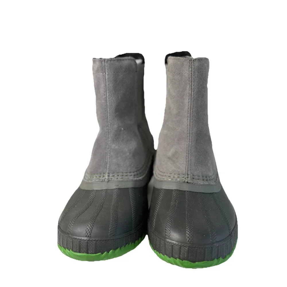 Sorel Youth Cheyanne II Chelsea‎ waterproof duck boot Gray/Green Size 1Y No Box